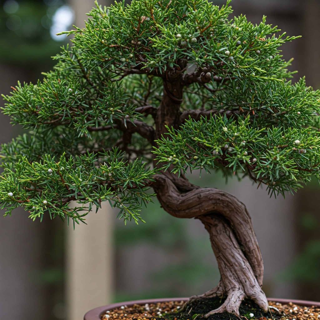 Bonsai z jałowca