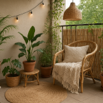 Balkon w stylu boho – dobór roślin, tekstyliów i oświetlenia